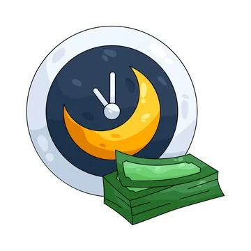 Illustration of Overtime Stock Illustration