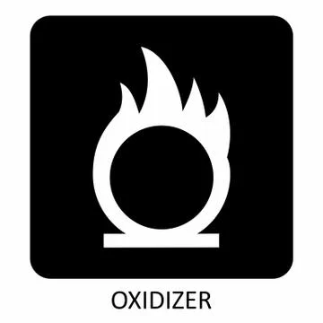 Illustration of oxidizer icon Stock Illustration