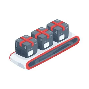 Illustration of Package sorting イラスト素材