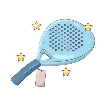 Illustration of padel racket Stock Illustration