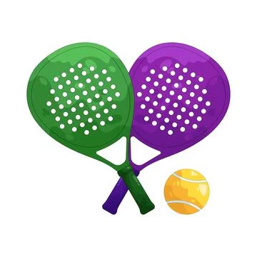 Illustration of padel racket Stock Illustration