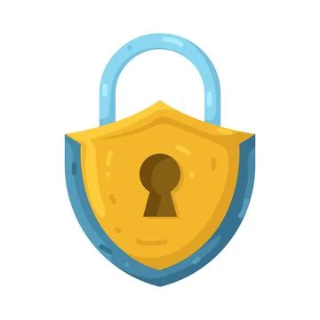 Illustration of padlock Stock Illustration