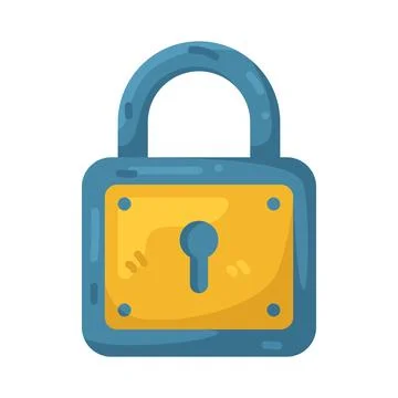 Illustration of padlock Stock Illustration