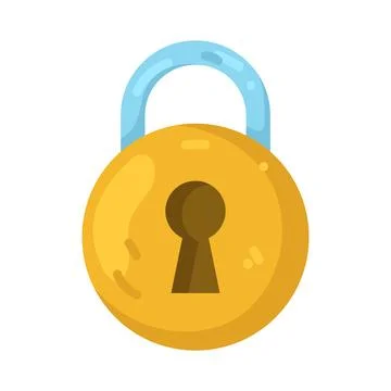 Illustration of padlock Stock Illustration