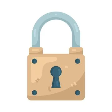 Illustration of padlock Stock Illustration