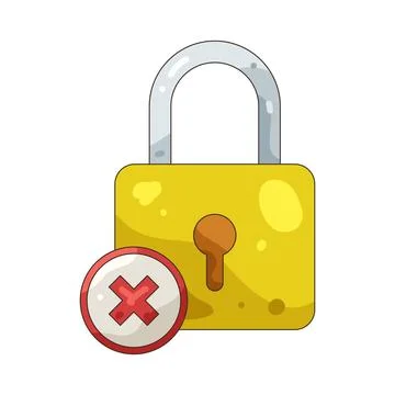 Illustration of Padlock Stock Illustration