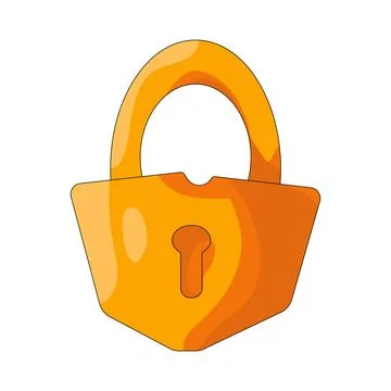 Illustration of padlock Stock Illustration