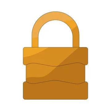 Illustration of padlock Stock Illustration