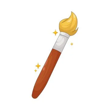 Illustration of Paint brush Stock Illustration