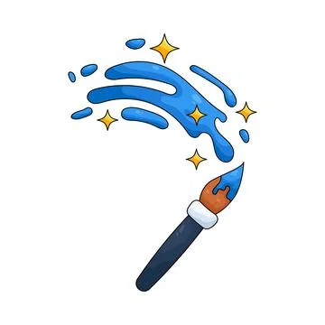 Illustration of paint brush Stock Illustration