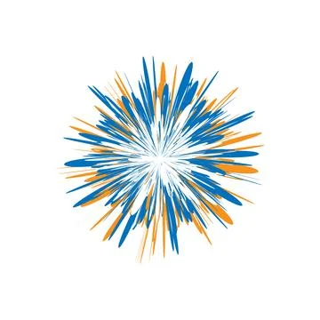 Illustration of paint splatter on a white background. Stock Illustration