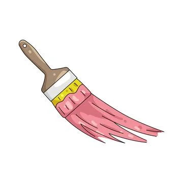 Illustration of paintbrush 스톡 일러스트