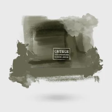 Illustration of painted grunge elements. 스톡 일러스트