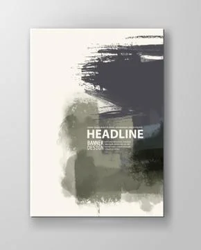 Illustration of painted grunge elements. 스톡 일러스트