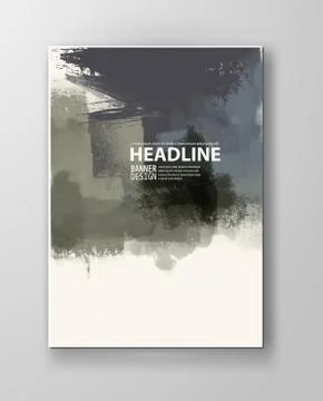 Illustration of painted grunge elements. イラスト素材