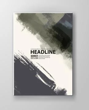 Illustration of painted grunge elements. イラスト素材