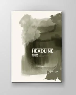 Illustration of painted grunge elements. イラスト素材