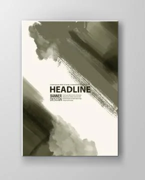 Illustration of painted grunge elements. 스톡 일러스트