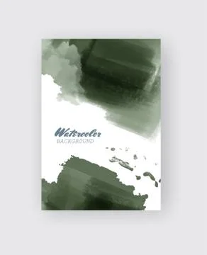 Illustration of painted grunge elements. Stock Illustration