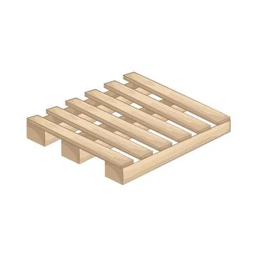 Illustration of pallet 库存插图