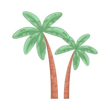 Illustration of palm tree Stock-Illustration