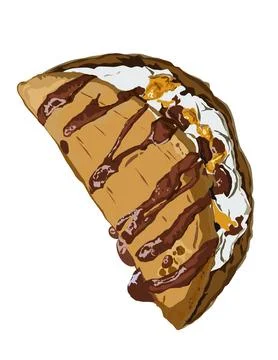 Illustration of pancake Stock Illustration