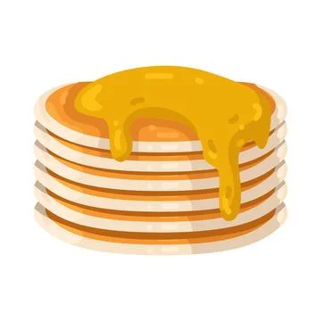 Illustration of pancake Illustrazione stock