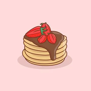 Illustration of pancakes Stock Illustration