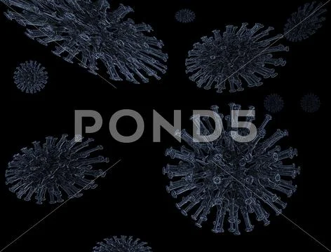 Illustration of a pandemic virus Stock Illustration