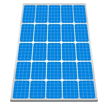 Illustration of a panel with solar cells Stock Illustration