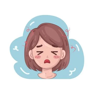 Illustration of panic attack Illustrazione stock