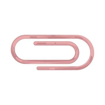 Illustration of paper clip Stock Illustration