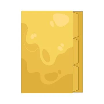 Illustration of paper file folder Stock Illustration