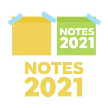 Illustration of paper lists set. Colored set of sticky notes Stock Illustration
