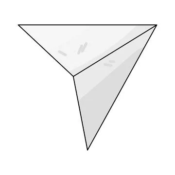 Illustration of paper plane Stock Illustration