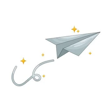Illustration of Paper plane Ilustração Stock