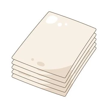Illustration of Paper sheets Stock Illustration
