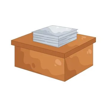 Illustration of paper stack 스톡 일러스트
