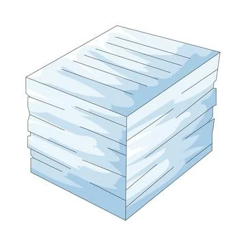 Illustration of paper stack 스톡 일러스트