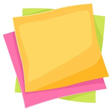 Illustration of paper stack. Office supply, accessory for school and work. Stockillustratie