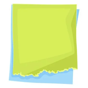 Illustration of paper stack. Office supply, accessory for school and work. Stock Illustration