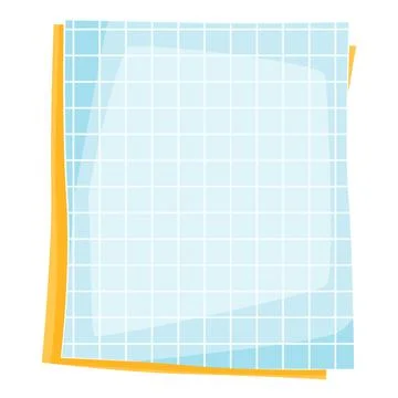 Illustration of paper stack. Office supply, accessory for school and work. Stock Illustration