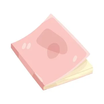 Illustration of paperback book Illustrazione stock