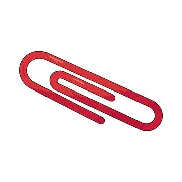 Illustration of paperclip Stock Illustration