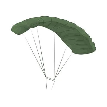 Illustration of parachute Illustrazione stock