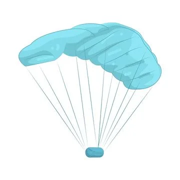 Illustration of parachute Ilustración de archivo