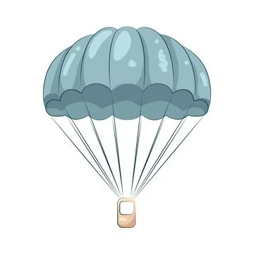Illustration of parachute Stock Illustration