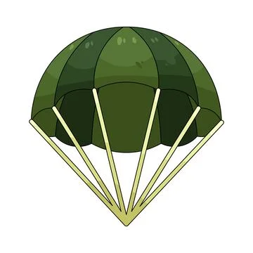 Illustration of parachute 스톡 일러스트