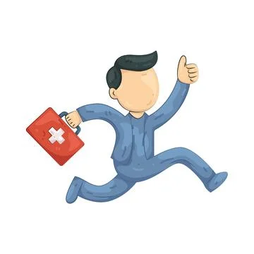 Illustration of paramedic Stock Illustration