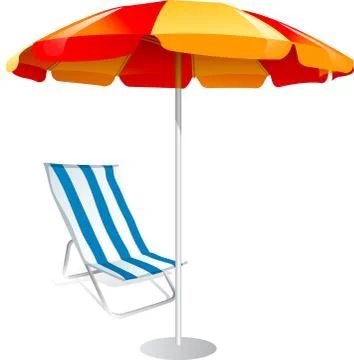 Illustration of parasol, with white background vector-eps Illustrazione stock